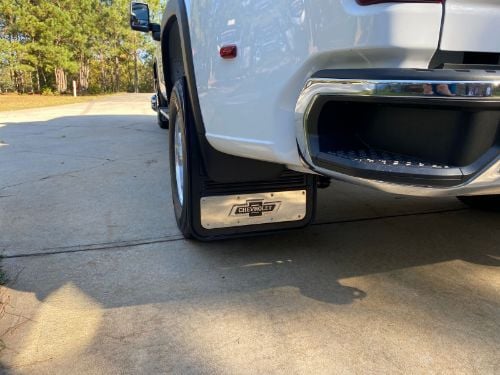 Truck Hardware Gatorback Rubber Dually Mud Flaps - Rear Pair - Fits 2020-2026 Silverado/Sierra 3500HD customer photo