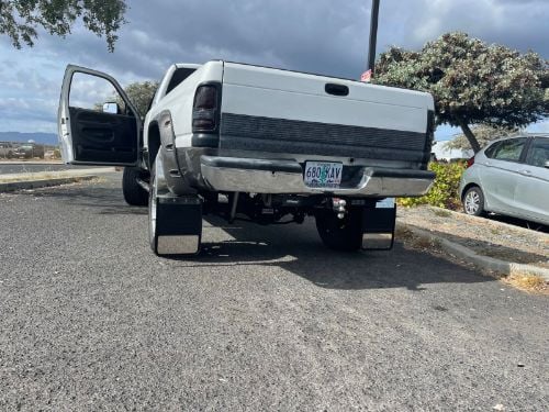 Truck Hardware Gatorback Stainless Plate Mud Flaps - 14" Wide - Stainless Steel Brackets customer photo