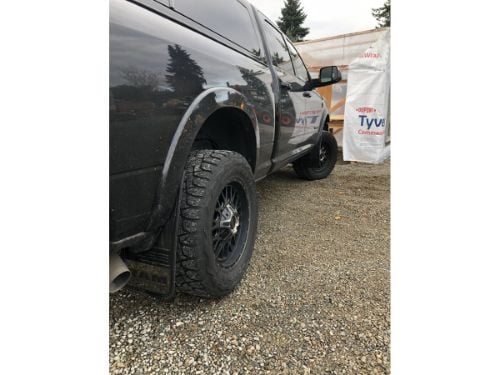 Truck Hardware Gatorback Gunmetal RAM Text Mud Flaps - Rear Pair - Fits 2019-2026 RAM 2500/3500 customer photo