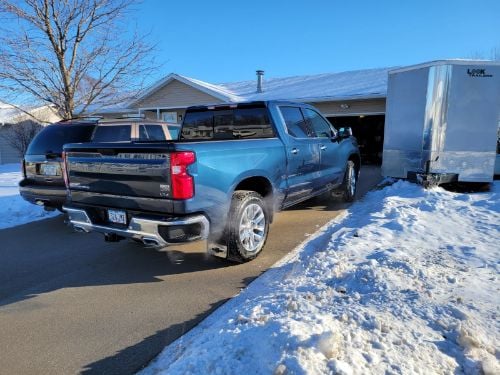 Truck Hardware Gatorback Black Bowtie Mud Flaps - Set of 4 - Fits 2019-2026 Chevy Silverado 1500 customer photo