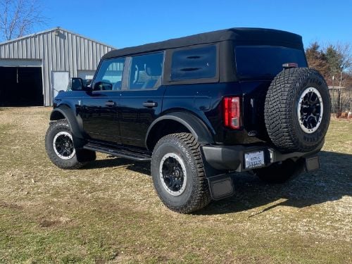 Truck Hardware Gatorback Black Plate Mud Flaps - Set of 4 - Fits 2021-2026 Ford Bronco customer photo
