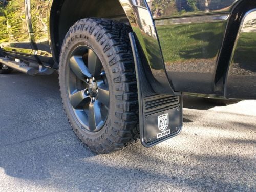 Truck Hardware Gatorback Black Wrap RAM Head Mud Flaps - Set of 4 - Fits 2009-2018 RAM 1500 & 2010-2018 RAM 2500/3500 customer photo