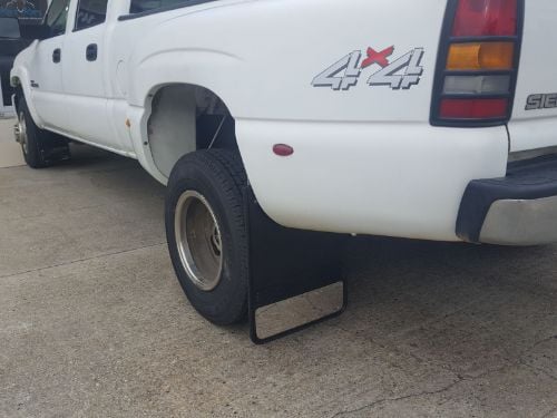 Truck Hardware Gatorback 12"x23" Stainless Plate Cut Mud Flaps customer photo
