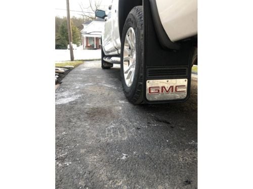 Truck Hardware Gatorback 12"x23" Red GMC Cut Mud Flaps customer photo
