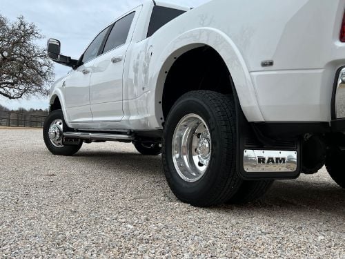 Truck Hardware Gatorback RAM Text Mud Flaps - Front Pair - Fits 2009-2018 RAM 1500 & 2010-2026 RAM 2500/3500 customer photo
