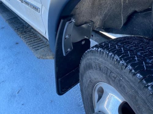 Truck Hardware Gatorback 12"x23" 6.7L Power Stroke Cut Mud Flaps - Aluminum Screws customer photo