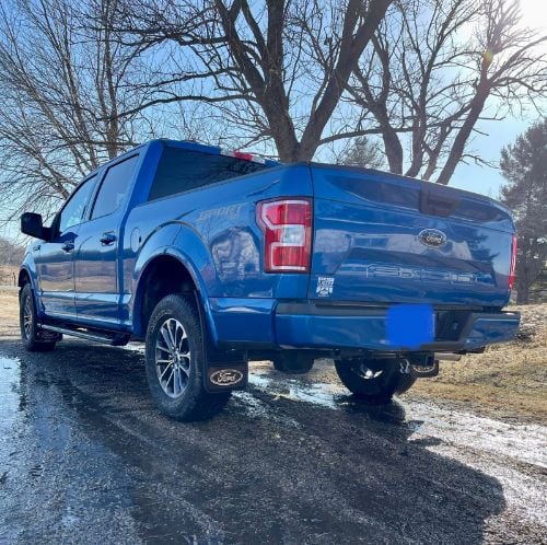 Truck Hardware Gatorback Black Wrap Ford Oval Mud Flaps - Set of 4 - Fits 2015-2020 Ford F-150 customer photo