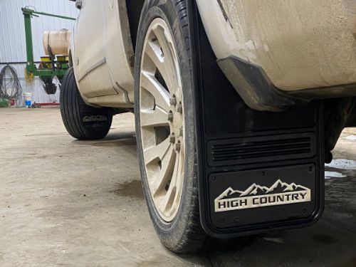 Truck Hardware Gatorback Black Wrap High Country Dually Mud Flaps - Set of 4 - Fits 2015-2019 Chevy Silverado 3500HD customer photo