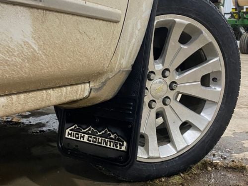 Truck Hardware Gatorback Black Wrap High Country Dually Mud Flaps - Set of 4 - Fits 2015-2019 Chevy Silverado 3500HD customer photo