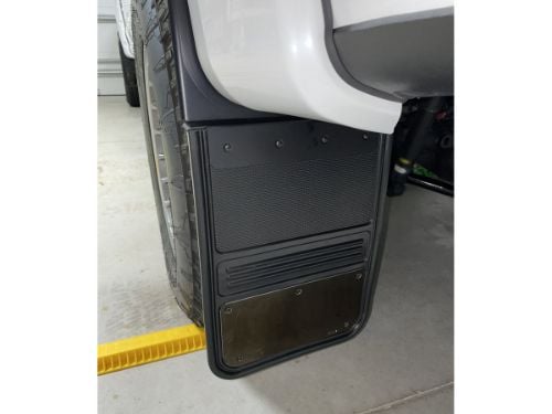 Truck Hardware Universal 12" Mud Flap Brackets - 1" Kickback - Anodized Aluminum customer photo