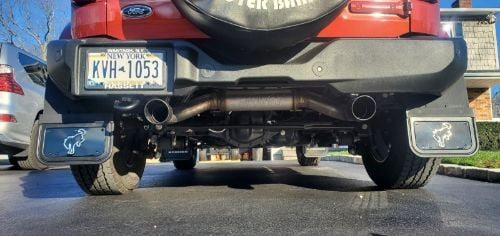 Truck Hardware Gatorback Bucking Bronco Mud Flaps - Rear Pair - Fits 2021-2026 Ford Bronco customer photo
