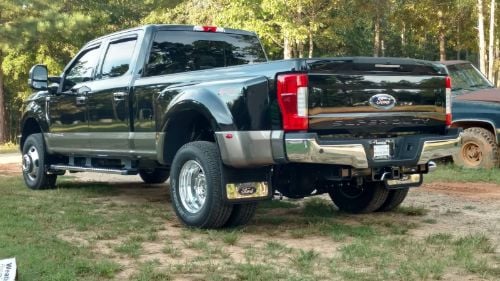 Truck Hardware Gatorback Blue Ford Oval Dually Mud Flaps - Set of 4 - Fits 2011-2016 Ford F-350 customer photo