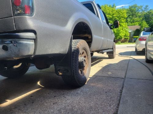 Truck Hardware Gatorback Gunmetal Ford Oval Mud Flaps - Set of 4 - Fits 2015-2020 Ford F-150 customer photo